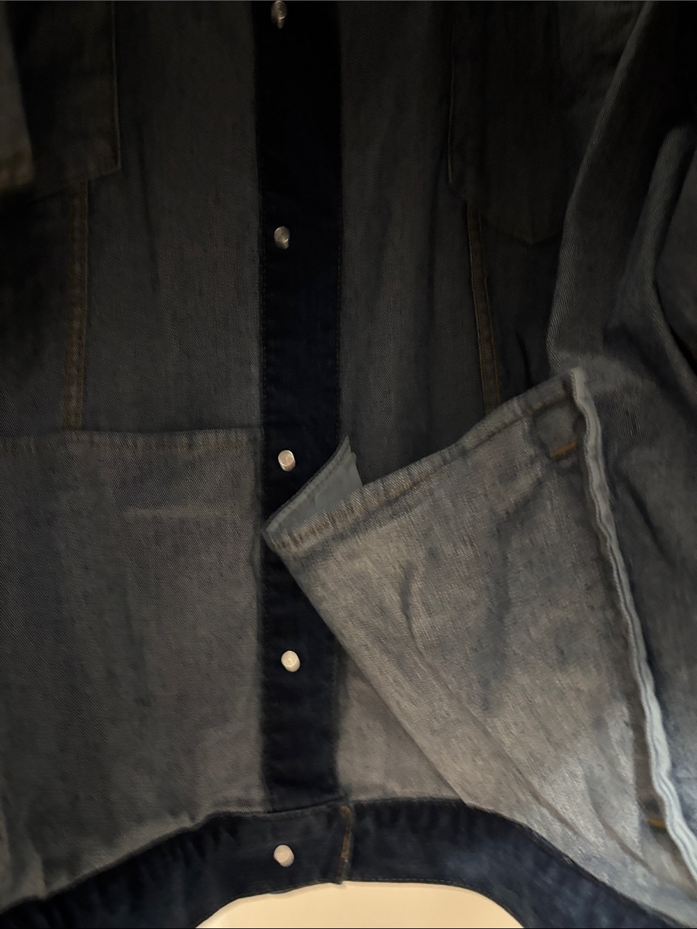 NWOT Woman Within Dark Blue Denim Jacket with Button Front 4X - Picture 7 of 14
